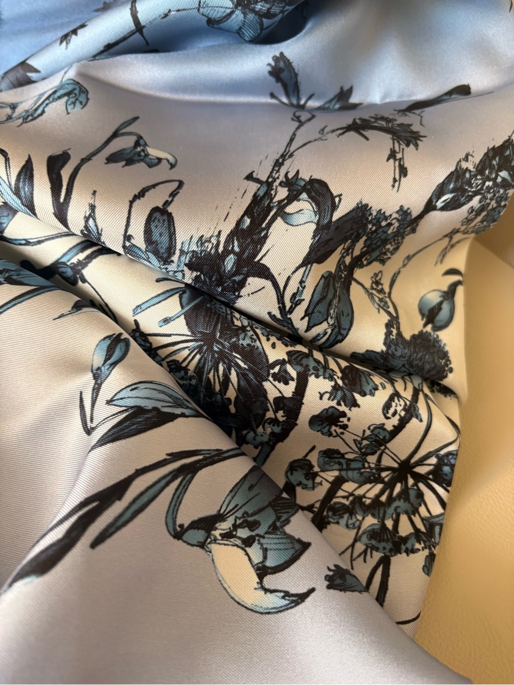 Christian Dior Floral 140 Giant Silk Scarf - Picture 2 of 10